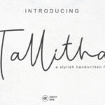 Tallitha Font Poster 1