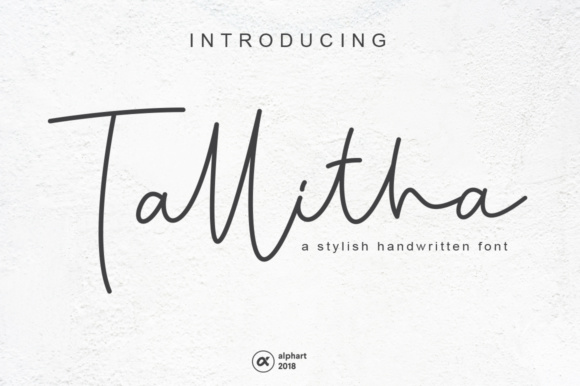 Tallitha Font Poster 1