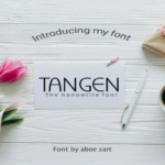 Tangen Font Poster 1