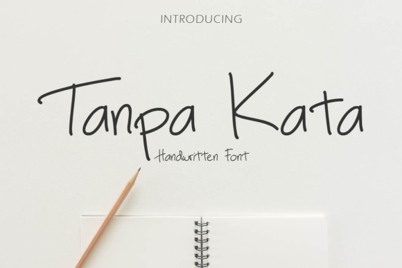 Tanpa Kata Font Poster 1