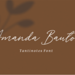 Tantinotes Font Poster 5