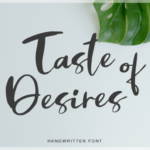 Taste of Desires Font Poster 1