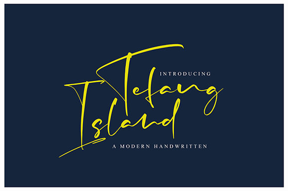 Tefang Island Font Poster 1