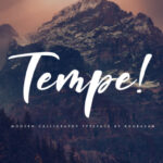 Tempe! Script Font Poster 1