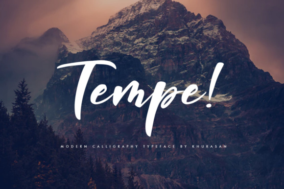 Tempe! Script Font Poster 1