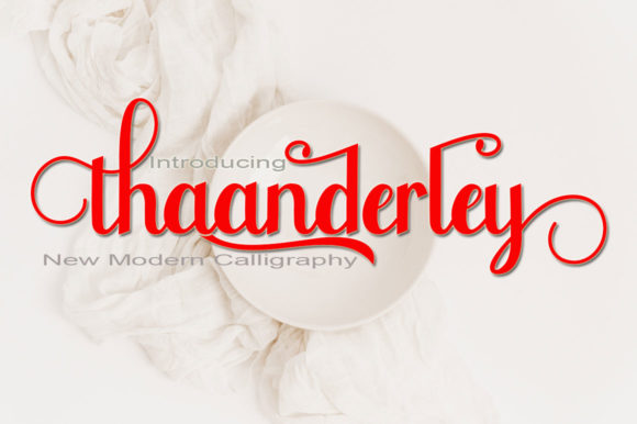 Thaanderley Font Poster 1