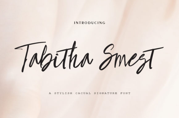 Thabitha Smest Font Poster 1