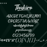 Thakiro Font Poster 4