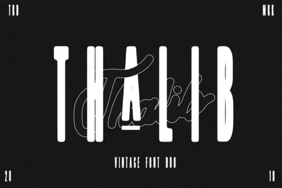 Thalib Font Thalib Font Poster 1