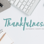 Thankfulness Font Poster 1