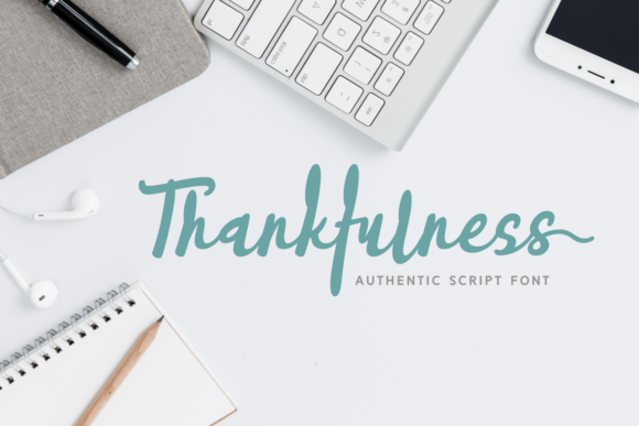 Thankfulness Font Poster 1