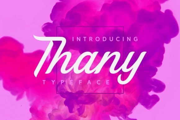 Thany Font Poster 1