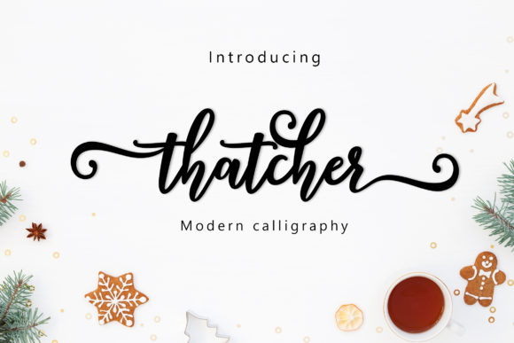 Thatcher Script Font Poster 1