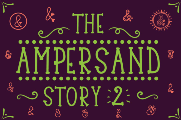 The Ampersand Story 2 Font Poster 1