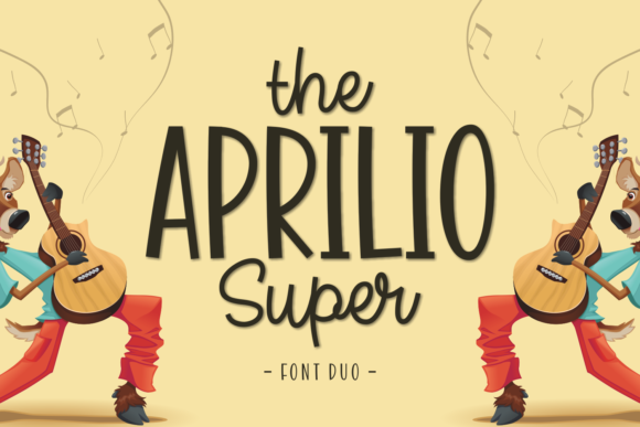 The Aprilio Super Font Poster 1