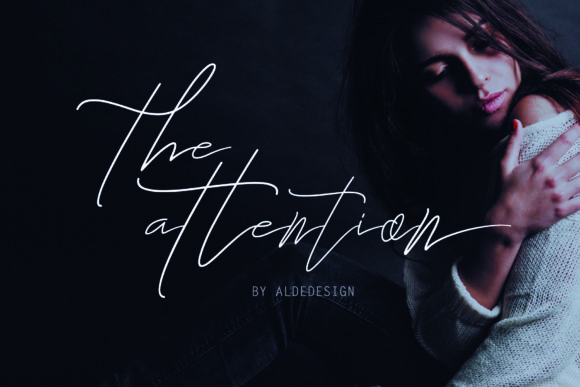 The Attention Font Poster 1