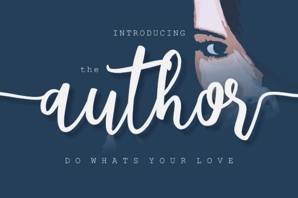 The Author Font Poster 1