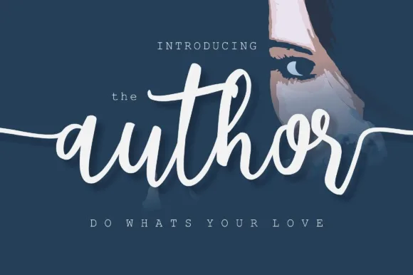 The Author Font The Author Font Poster 1