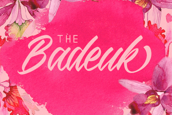The Badeuk Font Poster 1