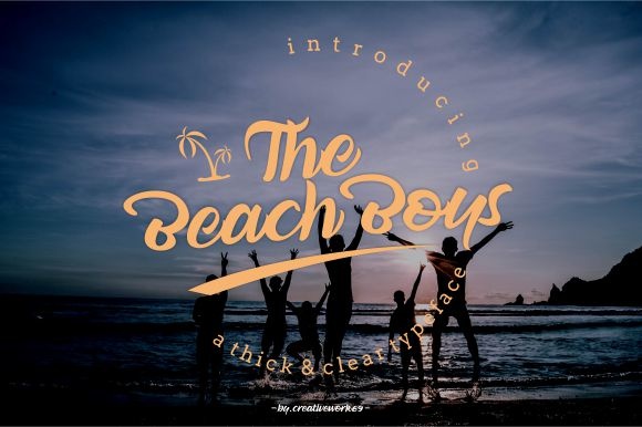 The Beach Boys Font Poster 1