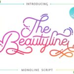 The Beautyline Font Poster 1