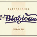 The Blagious Script Font Poster 1
