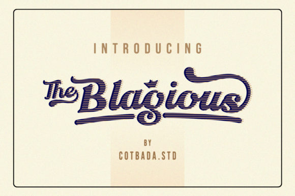 The Blagious Script Font Poster 1