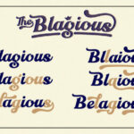 The Blagious Script Font Poster 5