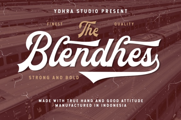 The Blendhes Font Poster 1