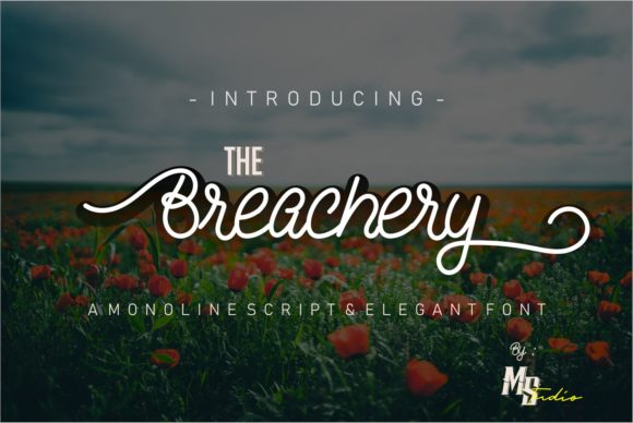 The Breachery Script Font Poster 1