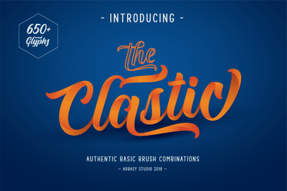 The Clastic Font Poster 1