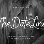 The Date Line Font Poster 1