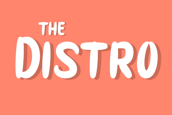 The Distro Font Poster 1
