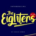 The Eighters Font Poster 1