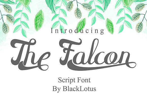The Falcon Font Poster 1