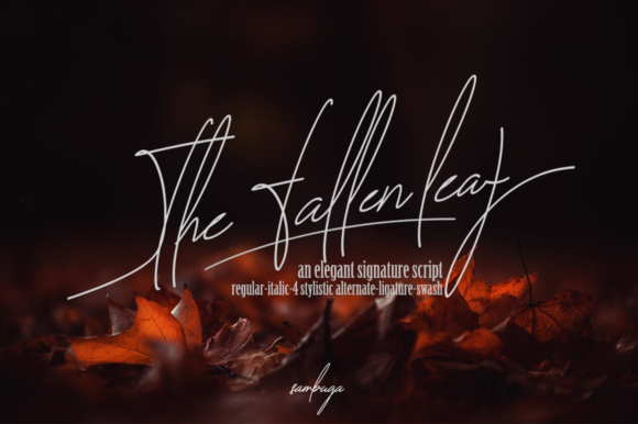 The Fallen Leaf Font Poster 1