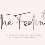 The Feeling Font Poster 1