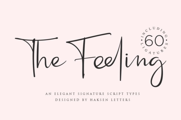 The Feeling Font Poster 1