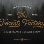 The Forest Factory Font Poster 1
