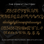 The Forest Factory Font Poster 6