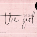 The Girl Duo Font Poster 2