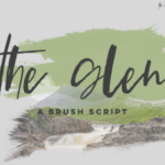 The Glen Script Font Poster 1