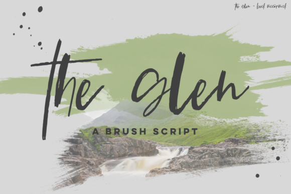 The Glen Script Font Poster 1