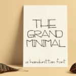 The Grand Minimal Font Poster 1