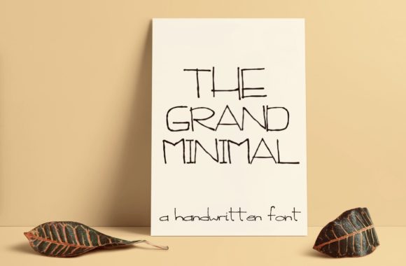 The Grand Minimal Font Poster 1