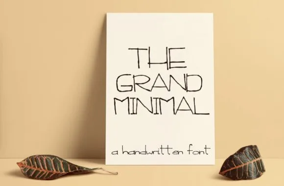 The Grand Minimal Font The Grand Minimal Font Poster 1