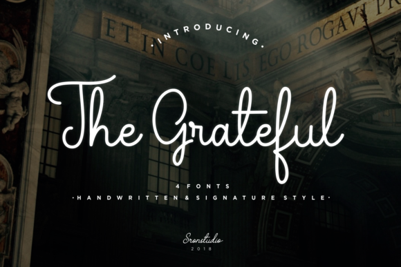 The Grateful Font Poster 1