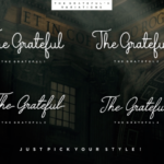 The Grateful Font Poster 2