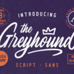 The Greyhound Family Font Poster 1