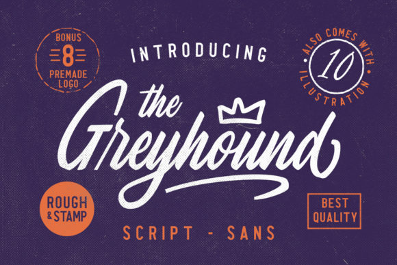 The Greyhound Family Font Poster 1